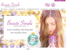 Tablet Screenshot of beautesimple.fr