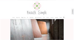 Desktop Screenshot of beautesimple.com