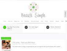 Tablet Screenshot of beautesimple.com